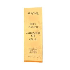 Seacail Cedarwood Oil Biotin Hair Scalp Treatment 50m1.69oz Cold Pure No‎ Hexane